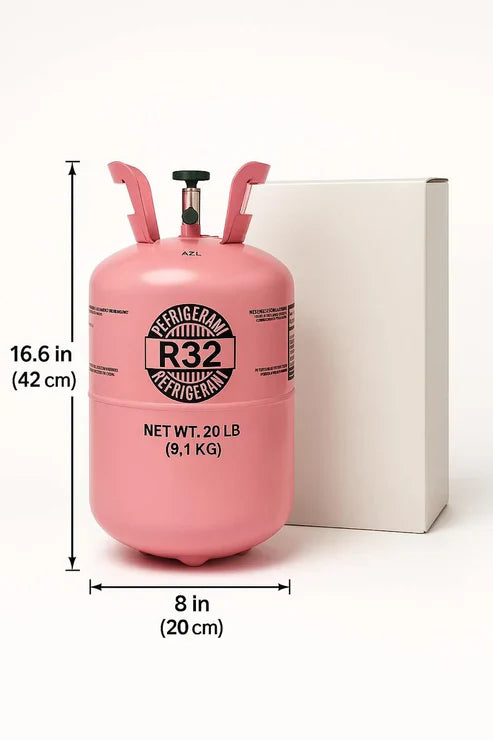 R-32 Réfrigérant - Bouteille de 20 lb (9,07 kg)